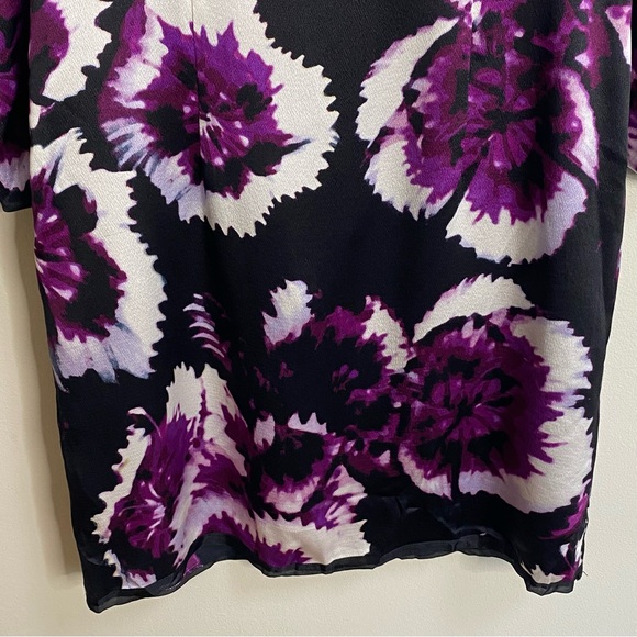 Anthropologie Leifsdottir Belvedere Floral Print Silk Sheath Dress Size 8 - Picture 12 of 16